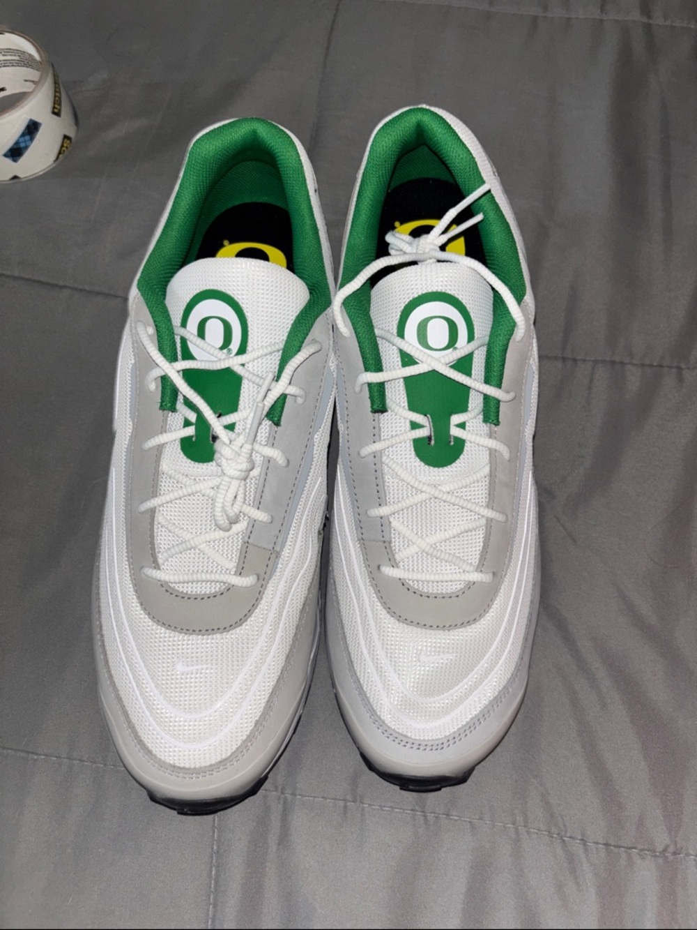 Air Max Oregons Nike White, Green & Gray Low-Top Sneakers size 15 - Picture 3 of 6